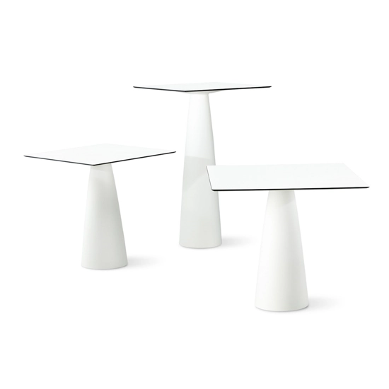 Hopla square 79x79x110h Contract tables Slide 3