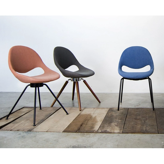 Little Moon Gambe Legno - Rivestita Sedie imbottite Tonon 1