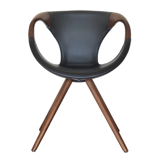 Up Wood Arms - Soft Touch Sedie in legno moderne Tonon 3