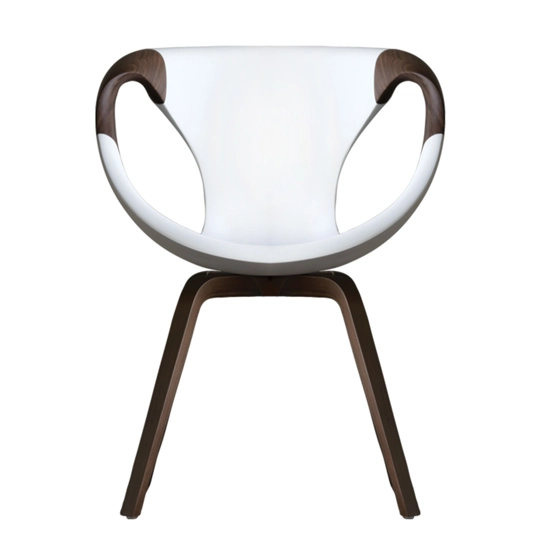 Up Wood Arms - Soft Touch Sedie in legno moderne Tonon 2