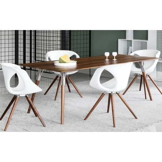 Plastic chair Up Gamba Legno Soft Touch Tonon Progetto Sedia