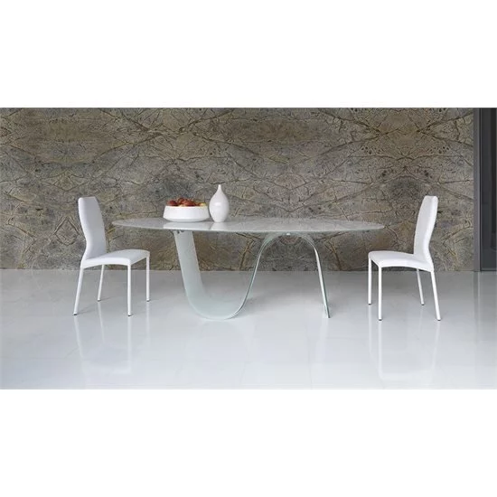 Infinity 220x106 - Piano Ovale Tavolo di design Unico Italia