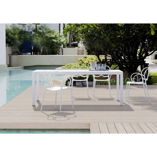 Alluminio 220x100 Tavoli moderni Progetto Sedia 1