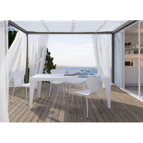 Solid Surface 120x80 (160-200) Tavolo da giardino ed esterni Union